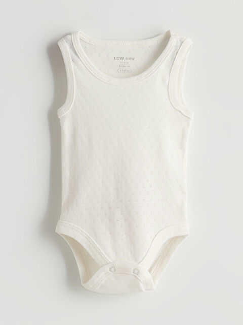 LCW baby Bisiklet Yaka Basic Kız Bebek Çıtçıtlı Bodysuit - S5CU28Z1-FDU