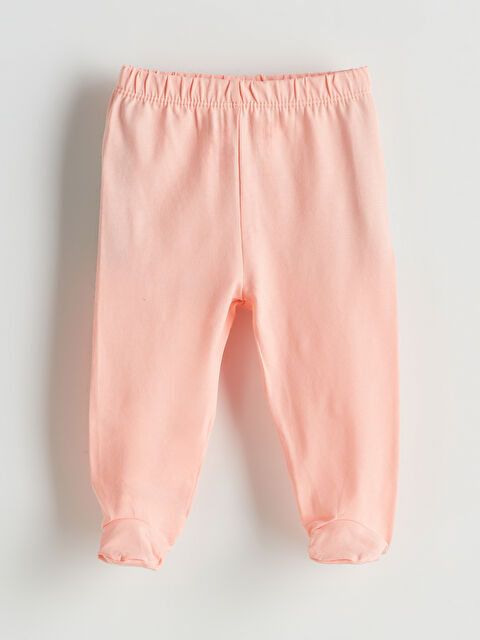 LCW baby Beli Lastikli Çoraplı Kız Bebek Pijama Alt - S5CU29Z1-FXB