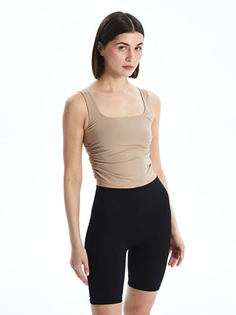 LCW DREAM Kare Yaka Crop Kadın Atlet - S5CU36Z8-QYZ