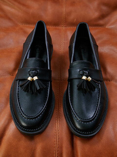 LCW STEPS Deri Görünümlü Kadın Loafer Ayakkabı - S5CV60Z8-HUC