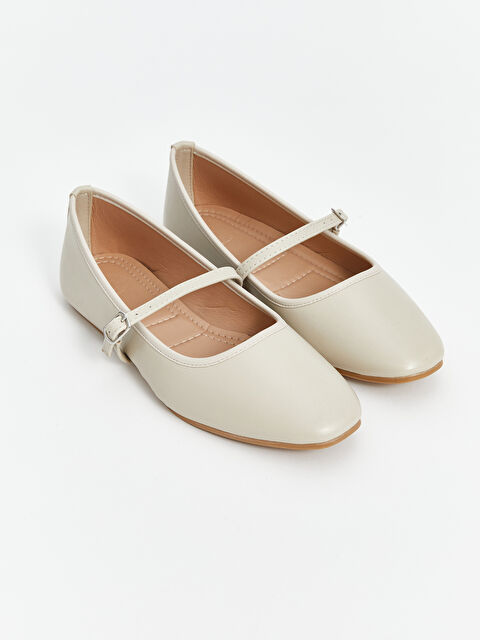 LCW STEPS Deri Görünümlü Kadın Babet Ayakkabı - S5CY17Z8-FPT