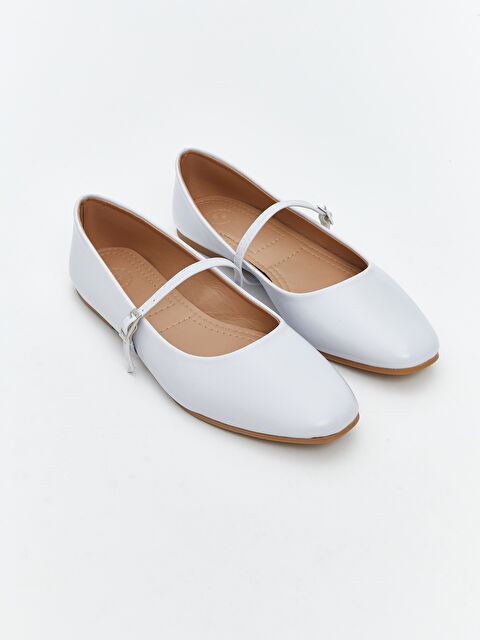 LCW STEPS Deri Görünümlü Kadın Babet Ayakkabı - S5CY17Z8-R9Y