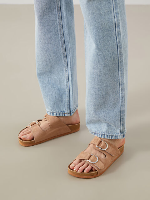 LCW STEPS شباشب نسائية بحزام مزدوج - S5CY72Z8-CWX