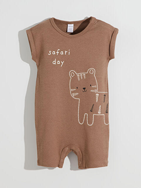 LCW baby Bisiklet Yaka Baskılı Erkek Bebek Tulum - S5DA22Z1-YW9