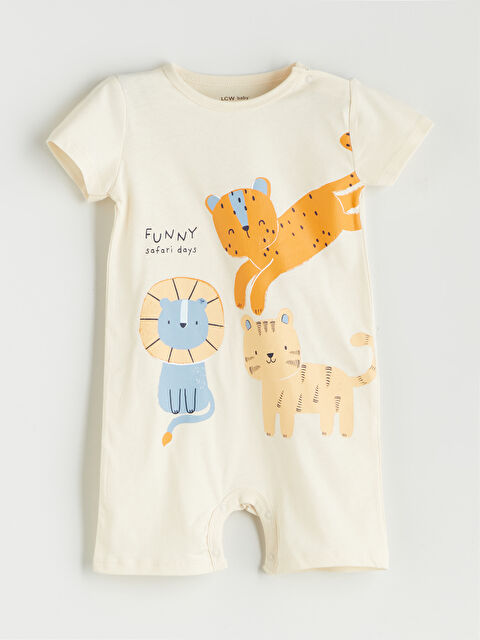 LCW baby Baskılı Penye Erkek Bebek Tulum - S5DA27Z1-FET