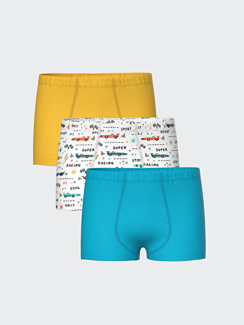 LCW Kids Printed Boys' Boxer Trunks 3-Pack - S5DB10Z4-LU7