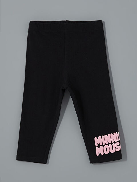 LCW Kids Minnie Mouse Baskılı Kız Çocuk Tayt - S5DB79Z1-CVL