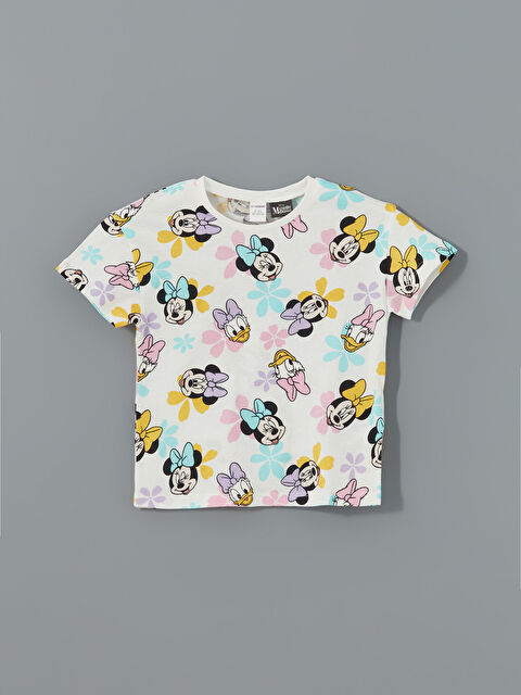 LCW Kids Minnie Mouse Baskılı Kız Çocuk Tişört - S5DB80Z1-F9C