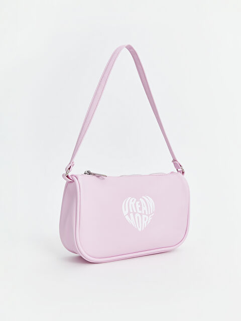 LCW ACCESSORIES Deri Görünümlü Kız Çocuk Baget Çanta - S5DC45Z4-FWW