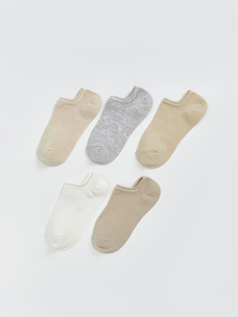 LCW DREAM Kadın Düz Sneaker Çorap 5'li - S5DD11Z8-QVN