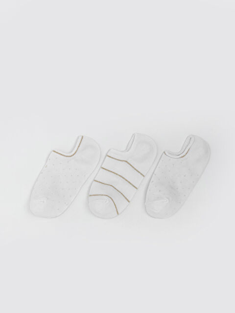 LCW DREAM Desenli Kadın Sneaker Çorap 3'lü - S5DD86Z8-FDU