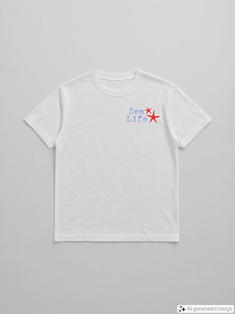 LCW Kids Crew Neck Printed Girls' T-Shirt - S5DE13Z4-Q6K