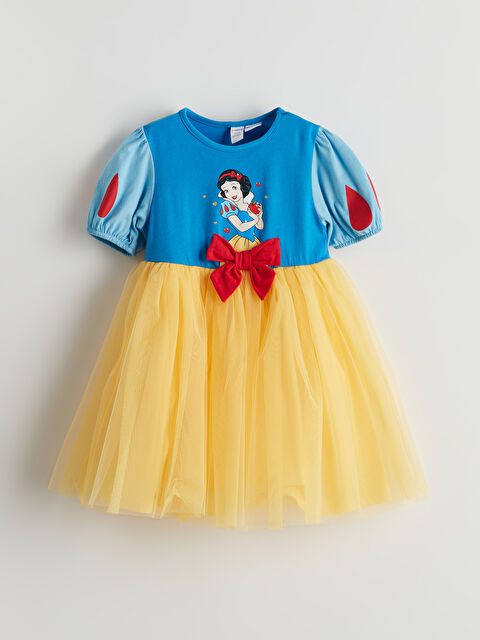LCW Kids Pamuk Prenses Baskılı Kız Çocuk Penye Elbise - S5DE33Z1-H0U