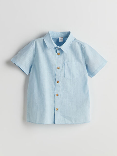 LCW Kids Basic Cepli Erkek Çocuk Poplin Gömlek - S5DF04Z1-G0K