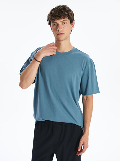 XSIDE Crew Neck Men's T-Shirt - S5DF82Z8-VLF