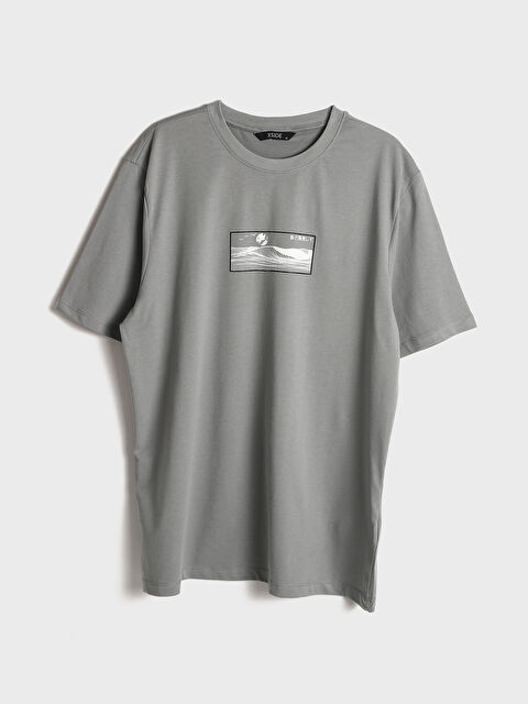 XSIDE Crew Neck Printed Short Sleeve Men's T-Shirt - S5DF98Z8-YGG