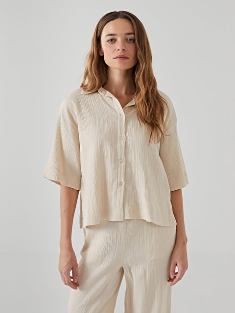 LCW Vision Dokulu Kadın Gömlek - S5DG04Z8-DWR