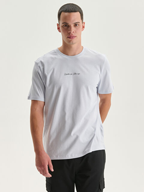 LCW Vision Crew Neck Printed Men's T-Shirt - S5DG43Z8-GAJ