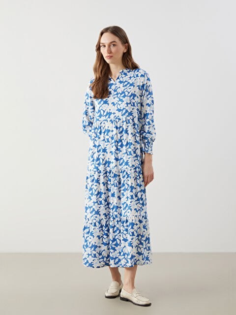 LCW Modest فستان نساء مزهر بطبقات - S5DG73Z8-LQQ