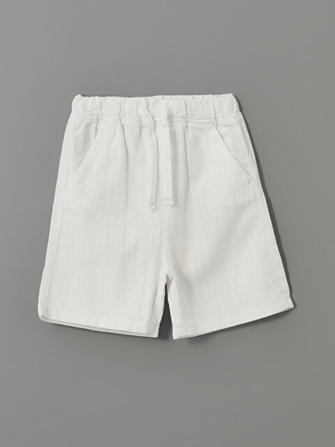 LCW Kids Shorts en Gabardine à Taille Élastiquée pour Garçons - S5DG95Z1-Q6K