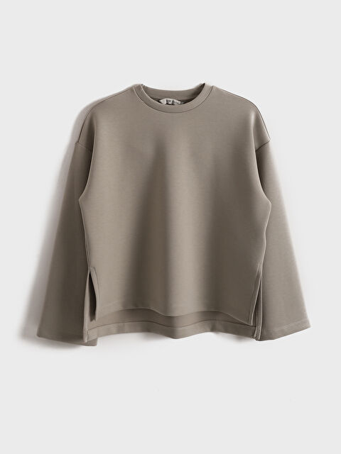 LCWAIKIKI Classic Crew Neck Women's Sweatshirt - S5DH48Z8-GDP