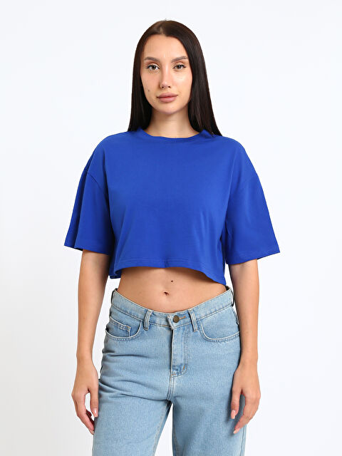 LCWAIKIKI Classic Crew Neck Women's Crop Top - S5DH96Z8-CRW