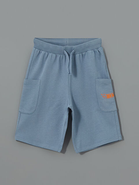 LCW Kids Beli Lastikli Baskılı Erkek Çocuk Şort - S5DJ03Z1-R0V