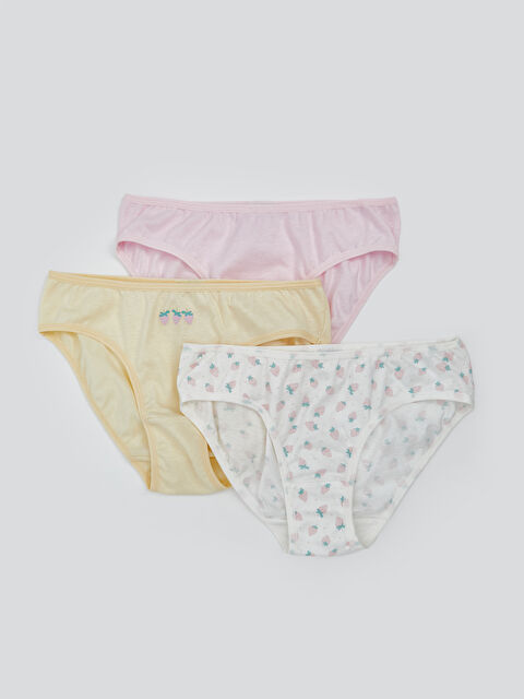 LCW Kids Printed Girl's Panties 3 pcs - S5DJ62Z4-LRA