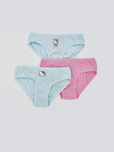 LCW Kids Hello Kitty Baskılı Kız Çocuk Külot 3'lü - S5DJ64Z4-LQT