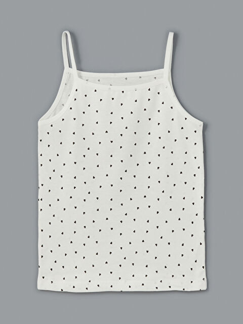 LCW Kids Kare Yaka Kız Çocuk Atlet - S5DJ71Z4-LRA