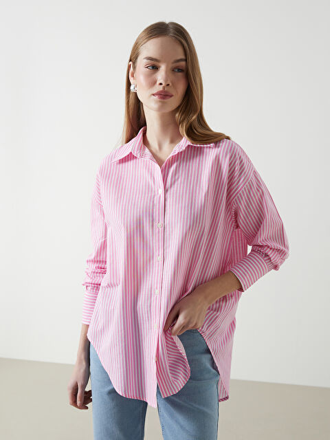 LCWAIKIKI Classic Striped Women's Shirt Tunic - S5DK11Z8-LHK