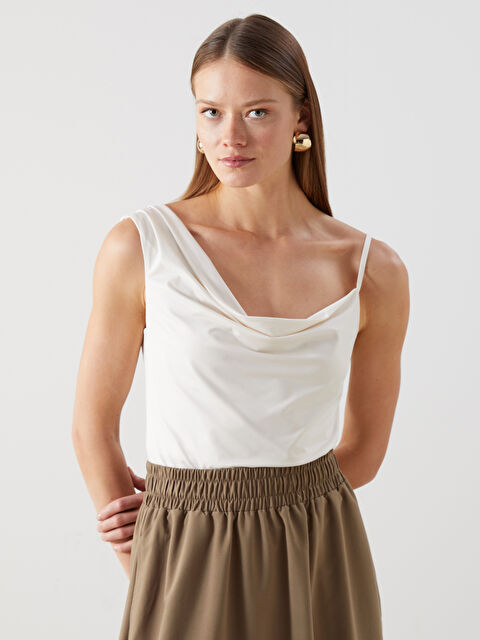 LCW Vision Қалқан жағалы әйелдерге арналған блузка - S5DK44Z8-QVK