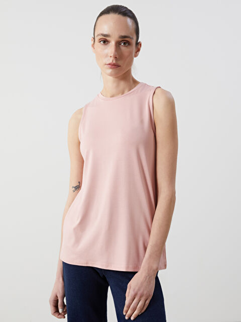 LCWAIKIKI Classic Crew Neck Women's Tank Top - S5DK46Z8-GED