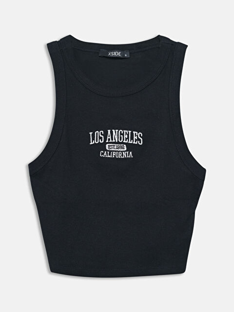 XSIDE Crew Neck Embroidered Women's Tank Top - S5DK97Z8-CVL