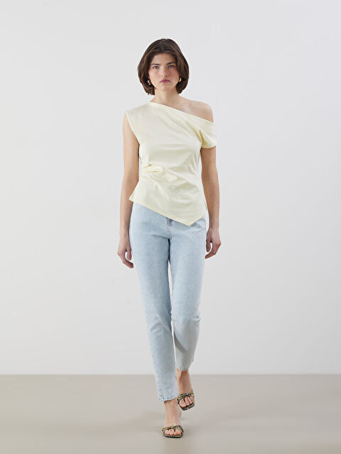 LCW Jeans Slim Mom Kadın Jean Pantolon - S5DM87Z8-869