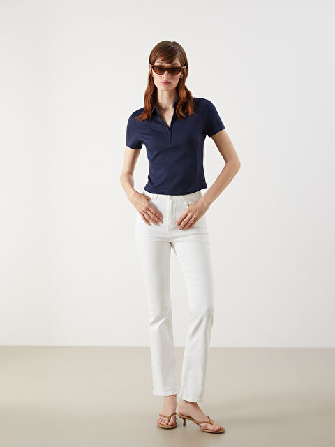 LCW Jeans Mars Flare Kadın Jean Pantolon - S5DM91Z8-844