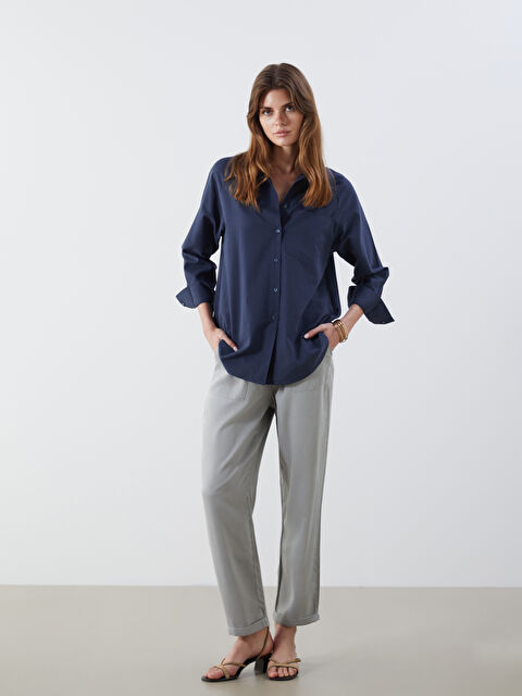 LCW Jeans Beli Lastikli Paperbag Kadın Jean Pantolon - S5DM97Z8-R10