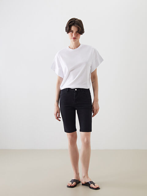 LCW Jeans Bermuda Fit Kadın Jean Şort - S5DN08Z8-327