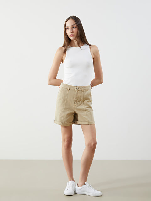 LCW Jeans Standart Fit Kadın Jean Şort - S5DN22Z8-CR8