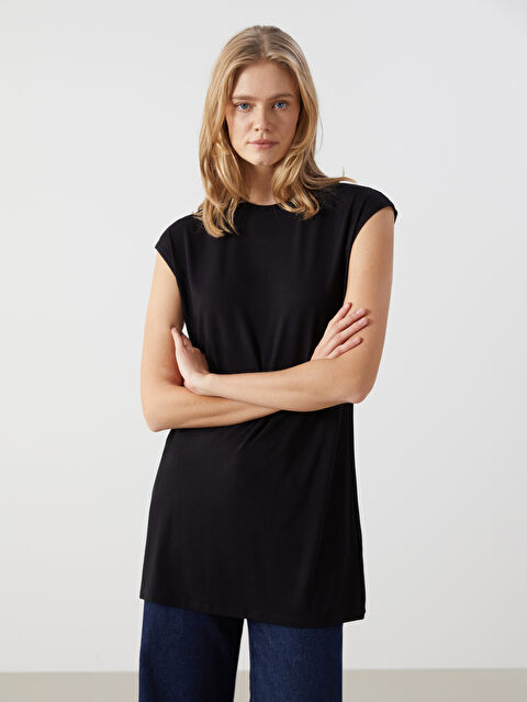 LCW Modest Crew Neck Women's T-Shirt - S5DN53Z8-RQL