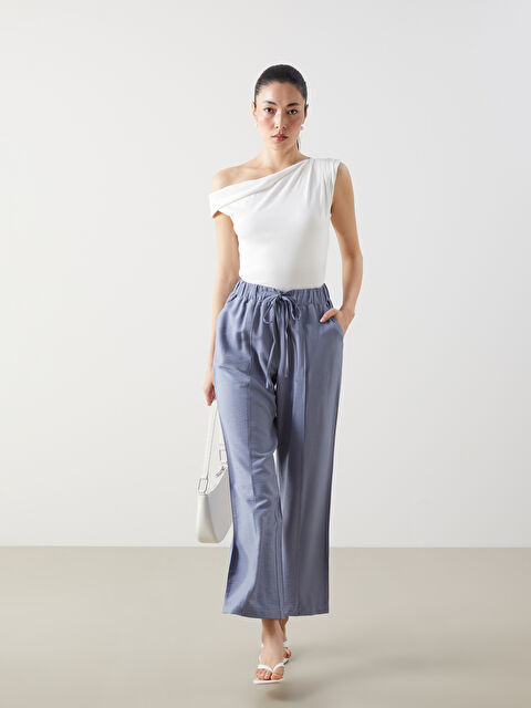 LCWAIKIKI Classic Эластичные Плиссированные Женские Брюки-Сигареты - S5DP88Z8-Z3G