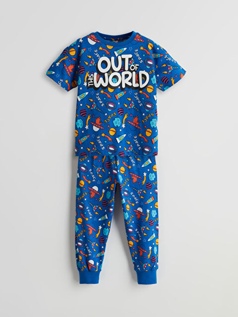 LCW Kids Bisiklet Yaka Erkek Çocuk Pijama Takımı - S5DQ09Z1-LQN