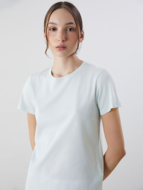 LCW Vision Bisiklet Yaka Kadın Tişört - S5DR31Z8-FTU