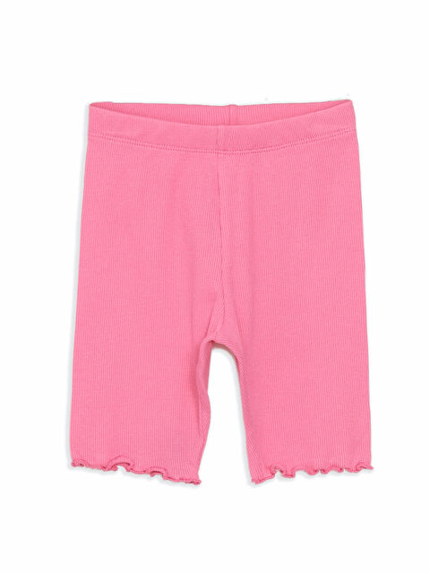 LCW Kids Beli Lastikli Fitilli Kız Çocuk Tayt - S5DS24Z1-GEV