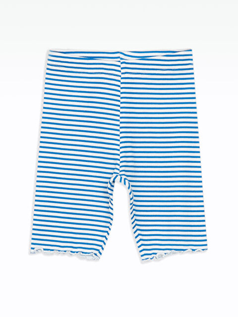 LCW Kids Beli Lastikli Çizgili Kız Çocuk Tayt - S5DS25Z1-LGP