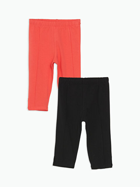 LCW Kids Beli Lastikli Basic Kız Çocuk Tayt 2'li - S5DS50Z1-CVL