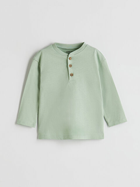 LCW baby Önden Düğmeli Erkek Bebek Tişört - S5DS69Z1-RYZ