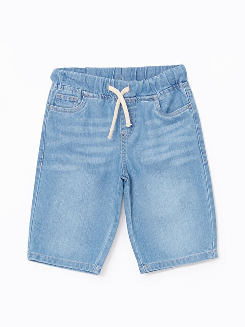 LCW Kids Boys' Elastic Waist Denim Shorts - S5DU12Z4-311
