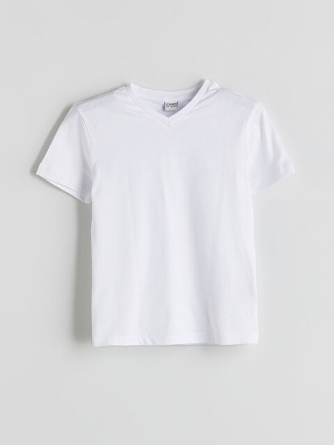 LCW Kids V Neck Boys' T-Shirt - S5DU19Z4-Q6K