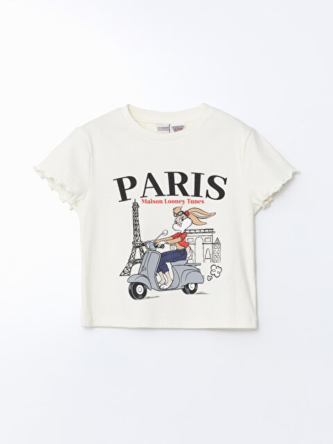 LCW Kids Crew Neck Lola Bunny Printed Girls' T-Shirt - S5DU86Z4-FDH